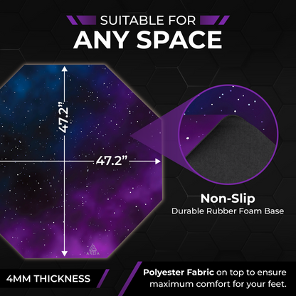 Purple Galaxy Chair Mat